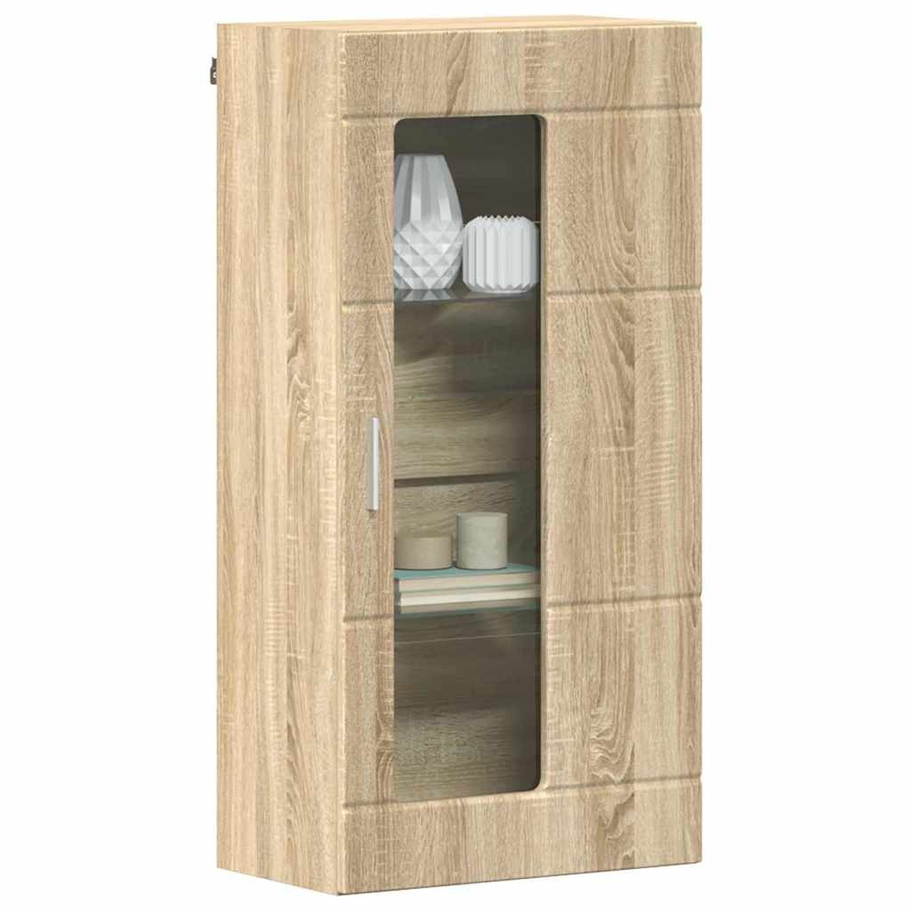 vidaXL Wohnzimmer-Set Wandmontierter Schrank mit Regal günstig online kaufen