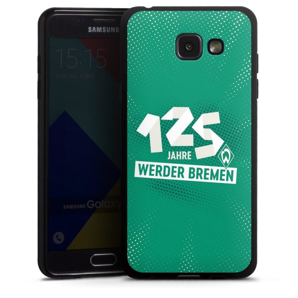 DeinDesign Handyhülle 125 Jahre Werder Bremen Offizielles Lizenzprodukt, Samsung Galaxy A5 (2016) Silikon Hülle Bumper Case Handy Schutzhülle