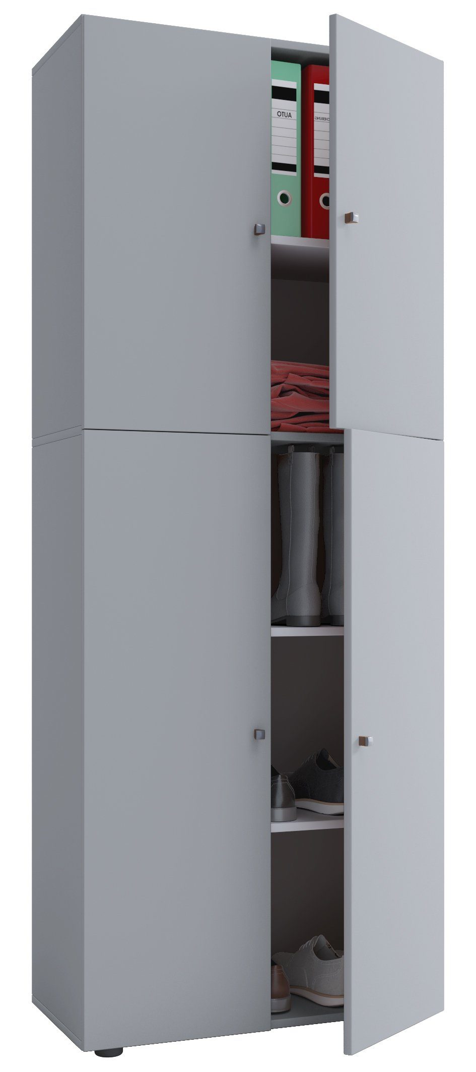 VCM Kleiderschrank Kleiderschrank Jugendschrank Lona Drehtüren