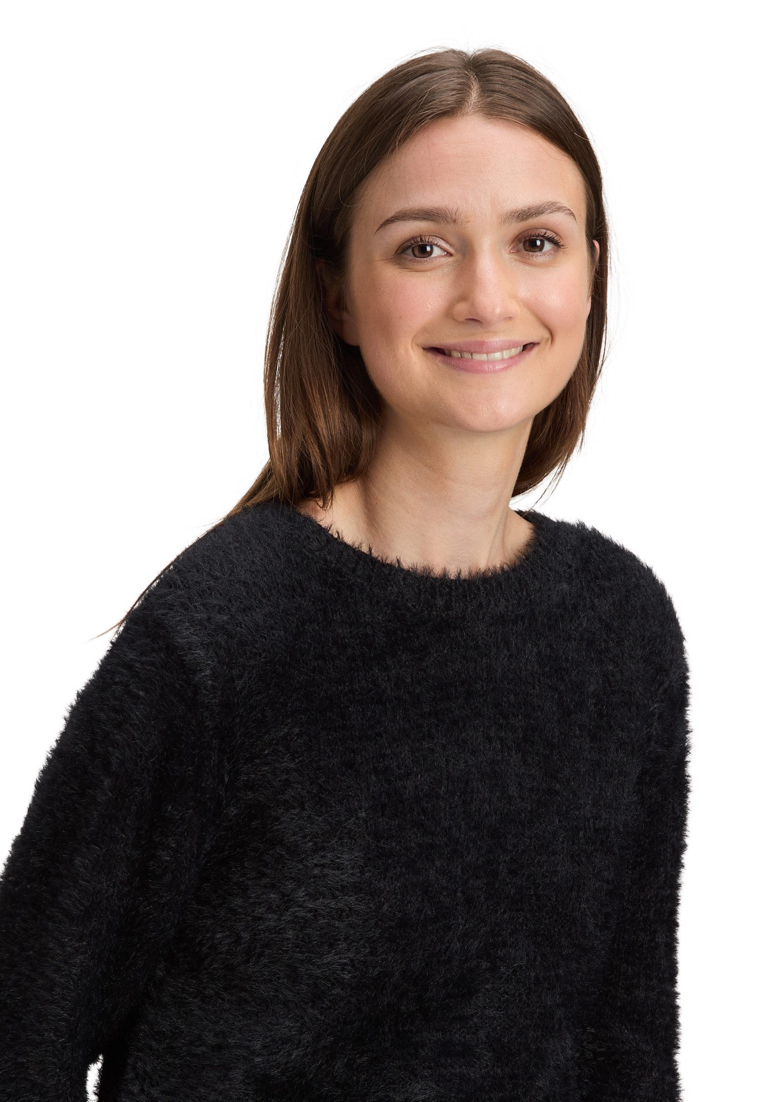 Betty&Co Strickpullover Damen mit V-Ausschnitt (1-tlg)
