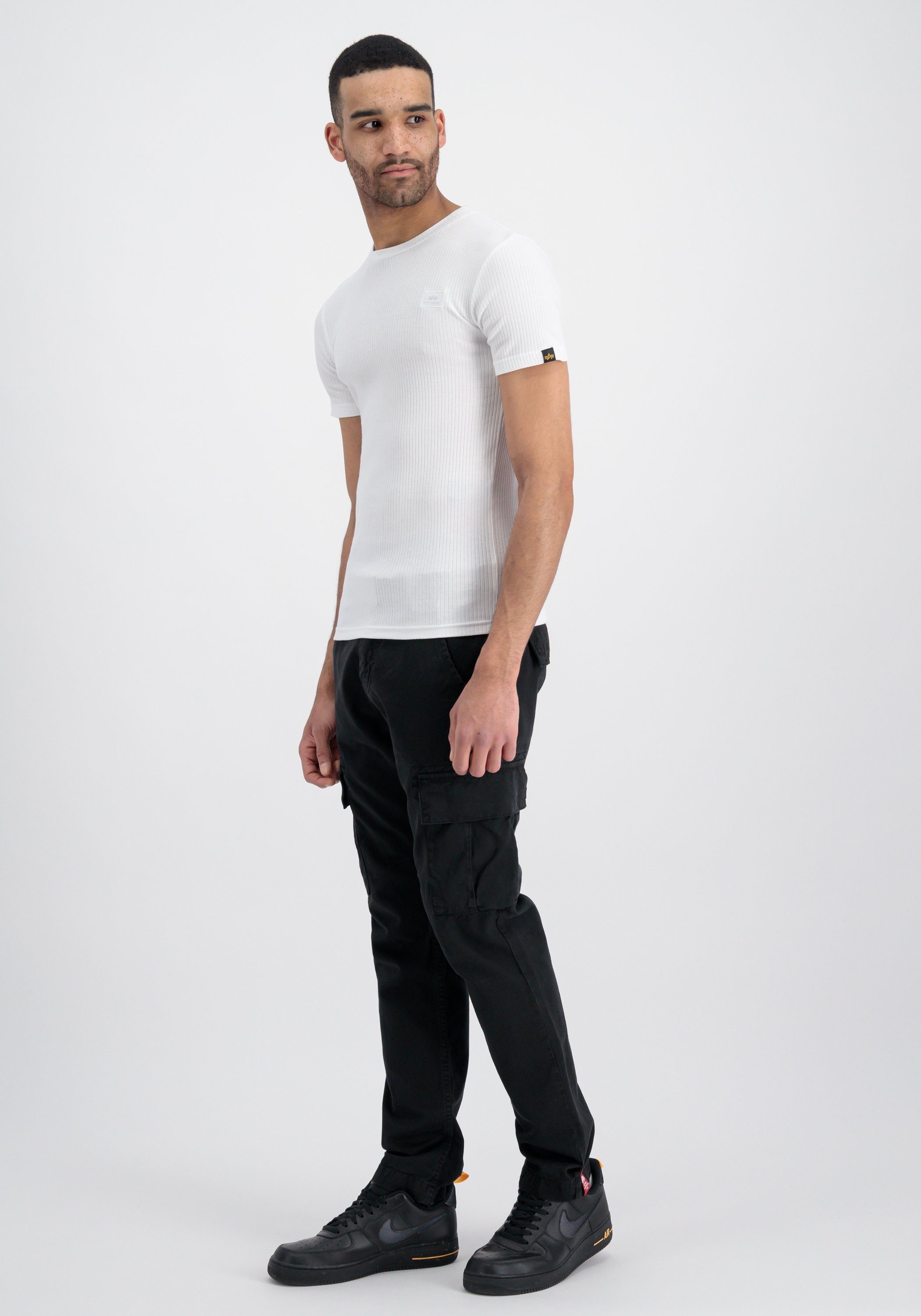 Alpha Industries T-Shirt Alpha Industries X-Fit T Men - white Rib T-Shirts