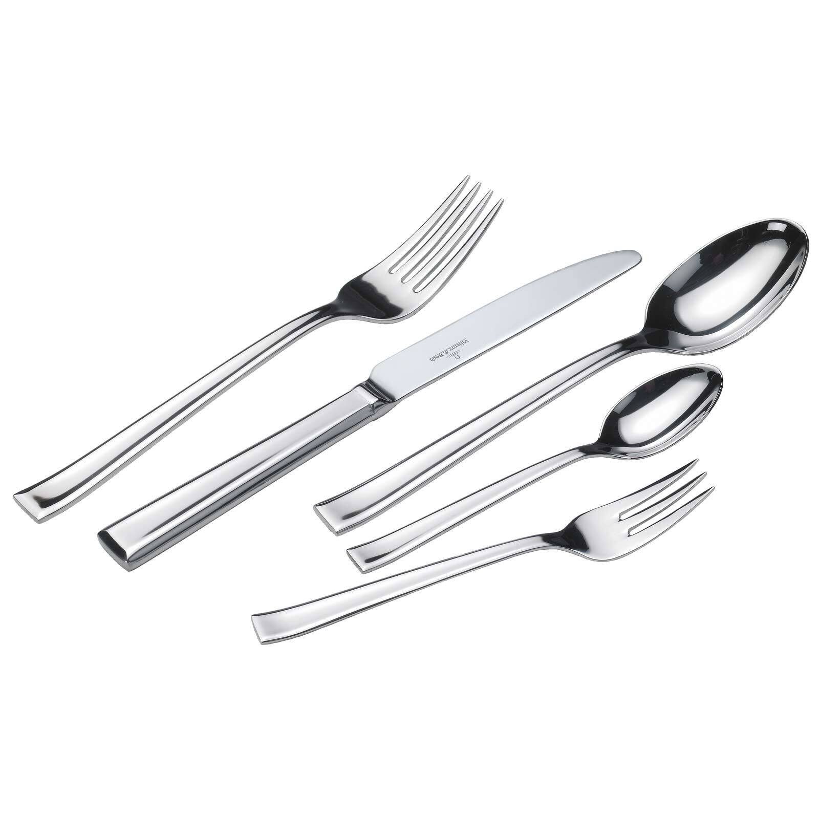 Villeroy & Boch Besteck-Set Victor Tafelbesteck 180er Set (180-tlg), Edelstahl, Spülmaschinenfest
