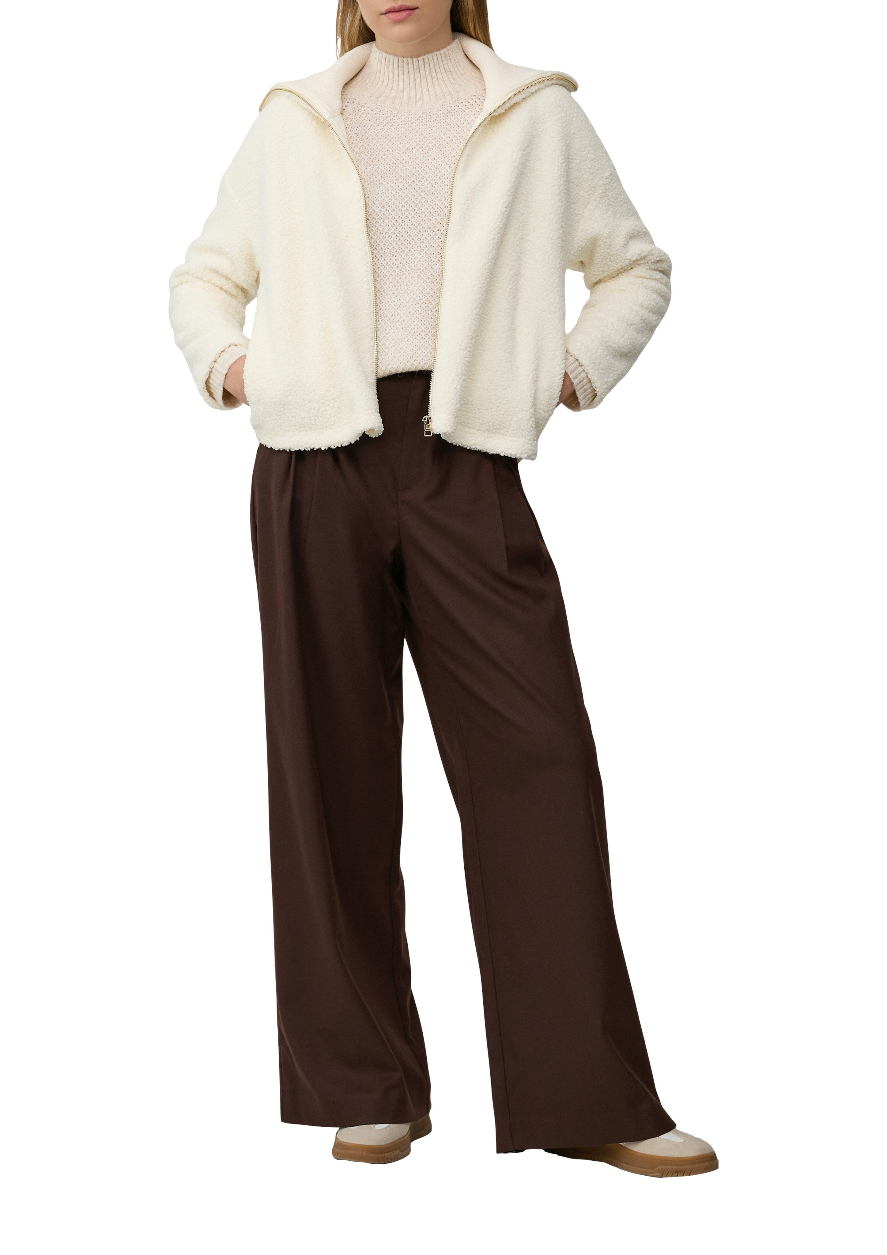 s.Oliver Strickpullover mit Rippbündchen günstig online kaufen