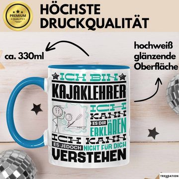 Trendation Tasse Kajaklehrer Geschenk Kaffee-Tasse Geschenkidee für Kajaklehrer Ich Bin