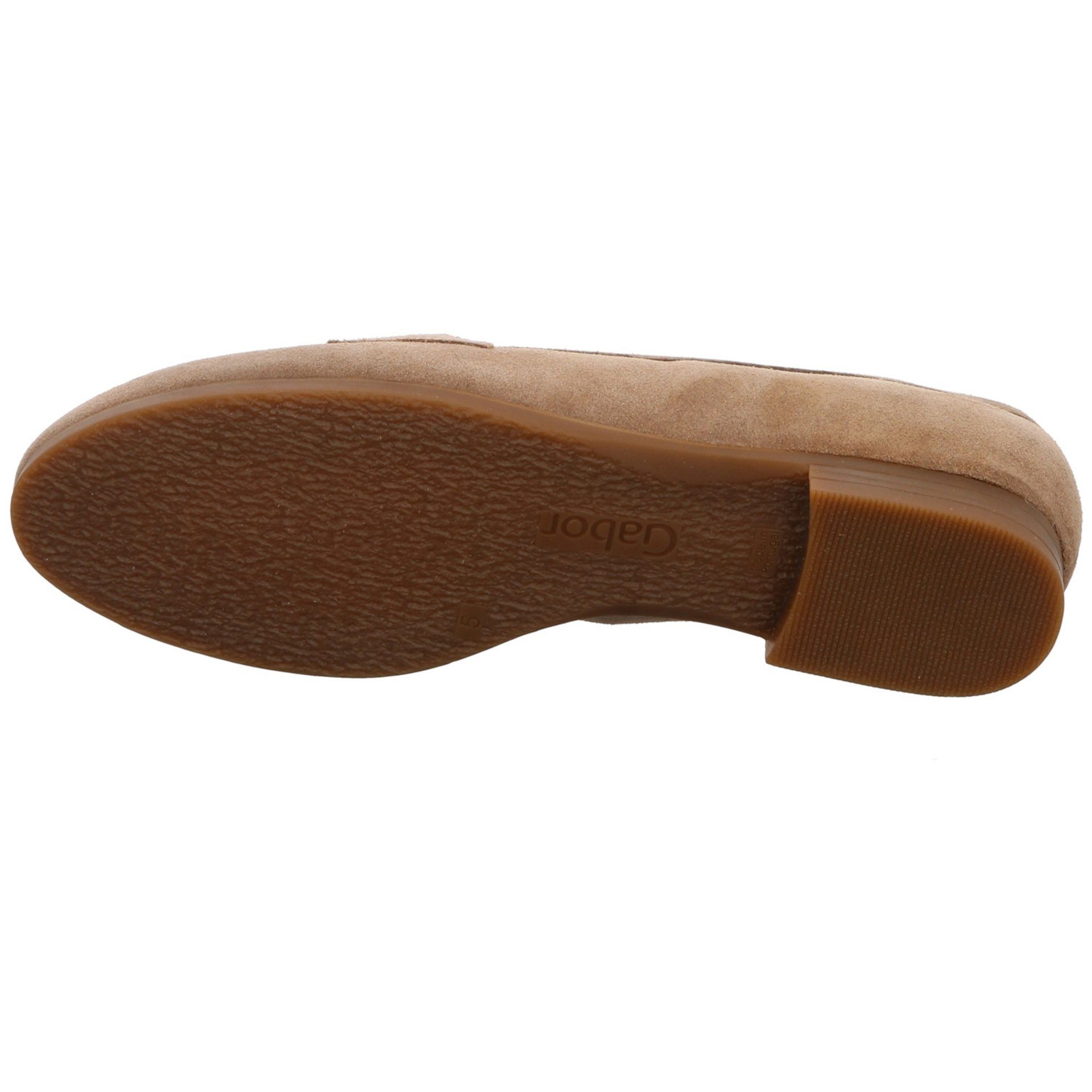 Slipper Gabor Beige Slipper Florenz Schuhe Slipper (sesamo) Damen Veloursleder