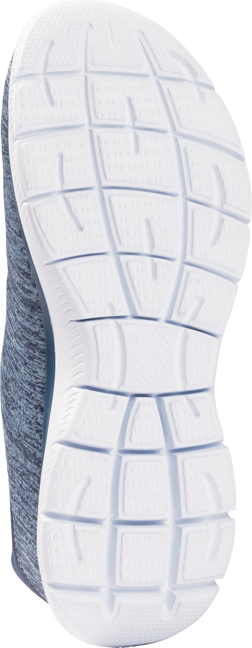 Skechers Slip-On Sneaker ultimativer mit dämpfender blau Einlegesohle Memory-Foam Komfort