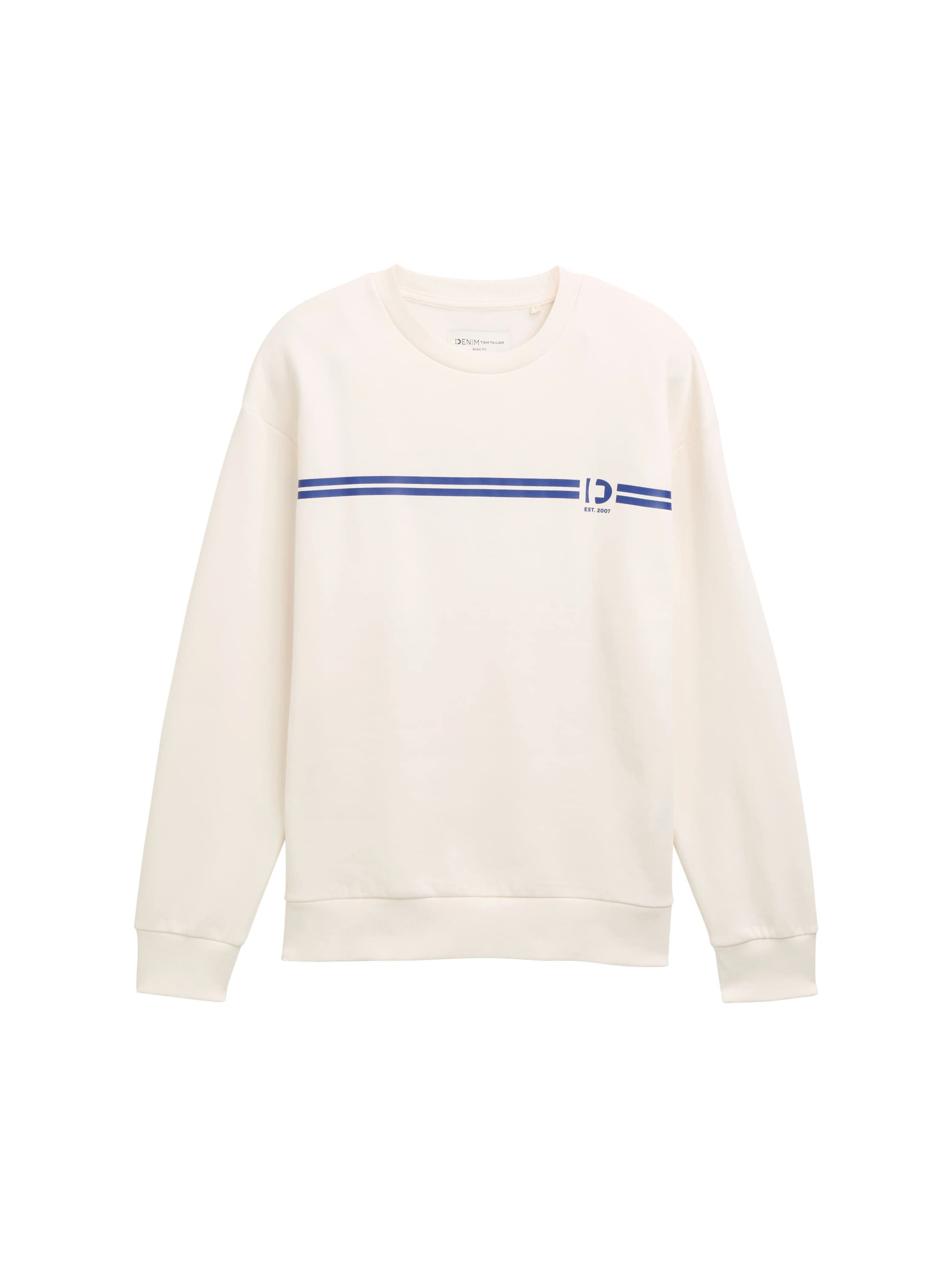 TOM TAILOR Denim Sweatshirt mit Logo-Print