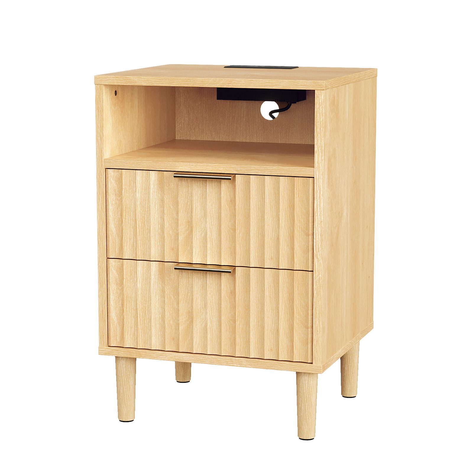 VINGLI Nachttisch mit Ladenfunktion, Beistelltisch, Nachtschrank, Nachtkomm günstig online kaufen