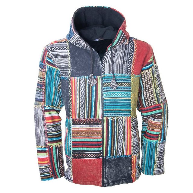 KUNST UND MAGIE Kurzjacke KUNST&MAGIE Baja Jerga Unisex Patchwork Hoodie+Ka günstig online kaufen