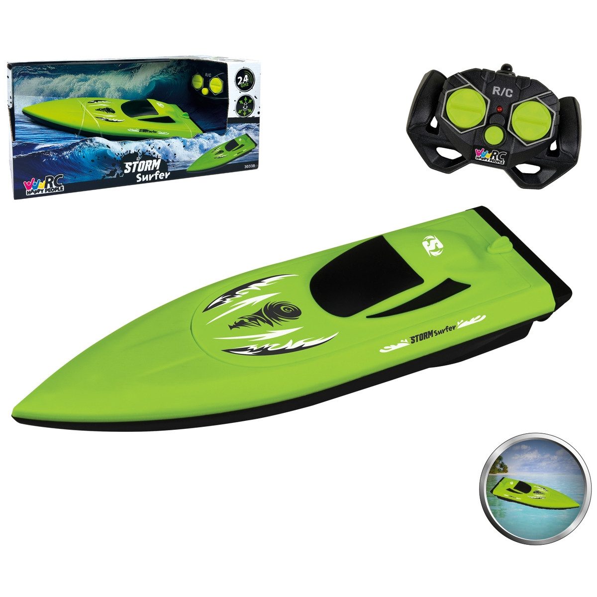 Happy People Freizeittasche RC Boot Storm Surfer, 2,4 GHz 26cm