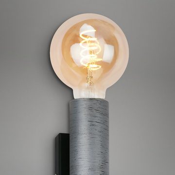 Briloner Leuchten Wandleuchte 3710-024, ohne Leuchtmittel, 2-flammig, Silver Crafted, E27 Fassung max. 60 Watt, 16 x 6 x 8 cm