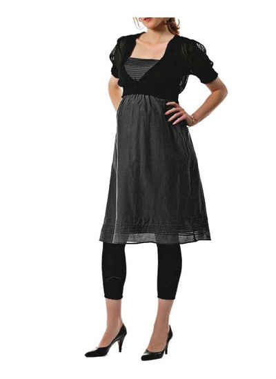 Mamalicious Jerseykleid Mama Licious Damen Seiden-Schwangerschaftskleid, anthrazit