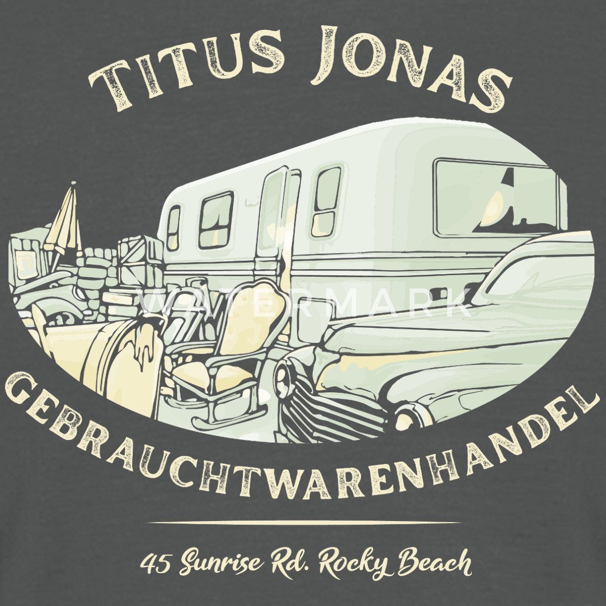 Spreadshirt T-Shirt Die Drei Fragezeichen Titus günstig online kaufen