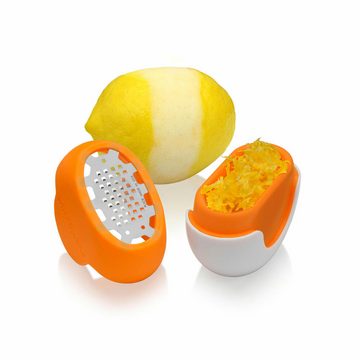 Microplane Zitruszester Flexi Zesti Orange, passt sich der Fruchtform an