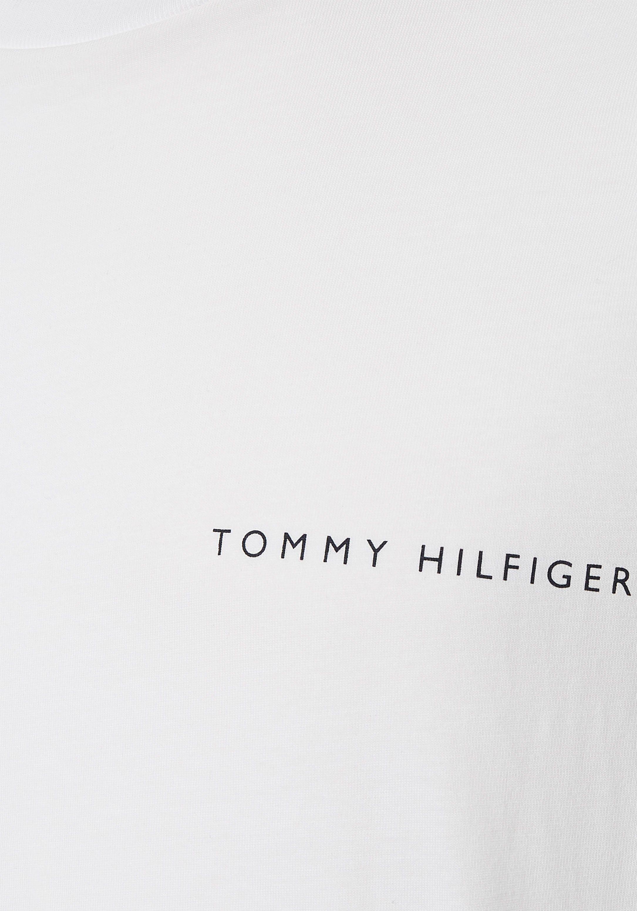 PLACEMENT im TEE Hilfiger Tommy MULTI T-Shirt schlichten weiß Design