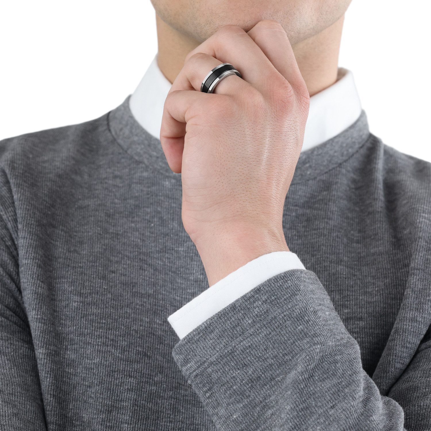 s.Oliver Fingerring s.Oliver Ring für Herren, Edelstahl (Ring, 1-tlg) günstig online kaufen