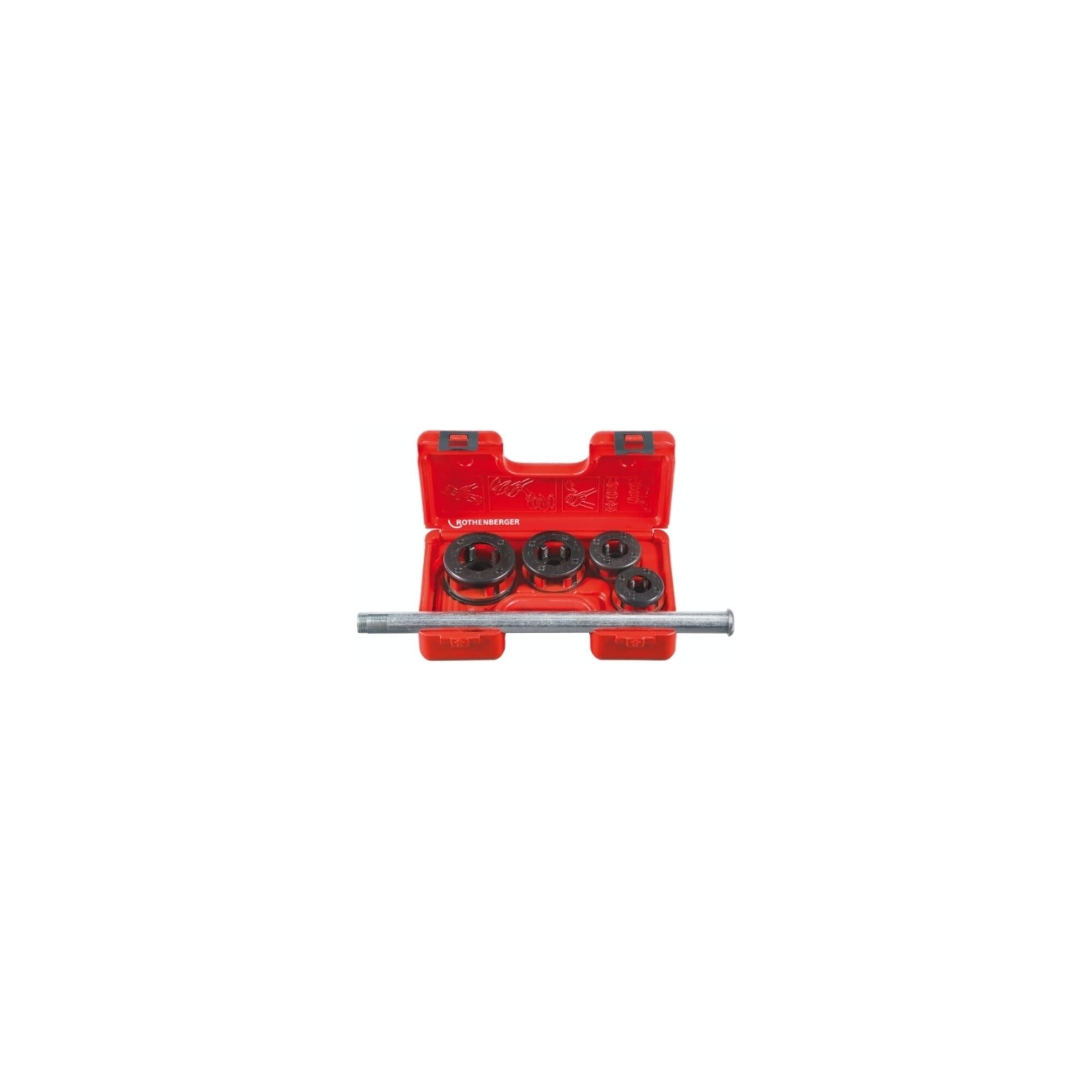 Rothenberger Bohrfutteradapter Rothenberger Gewindeschneid-Koffer, SUPER CUT, 1/2 - 1.1/4", BSPT R
