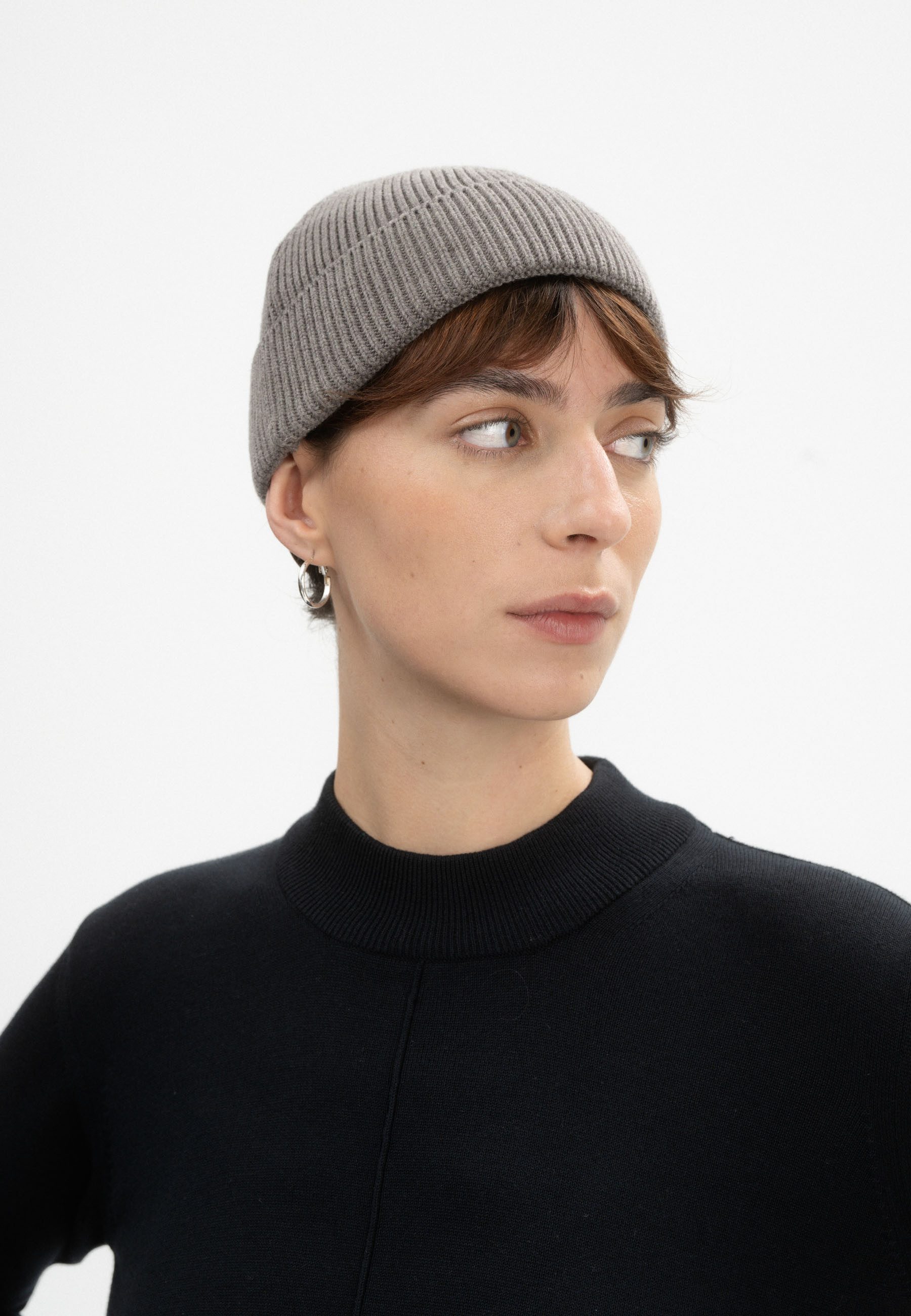 MELA Strickmütze Unisex Kurze Rippstrick Mütze günstig online kaufen