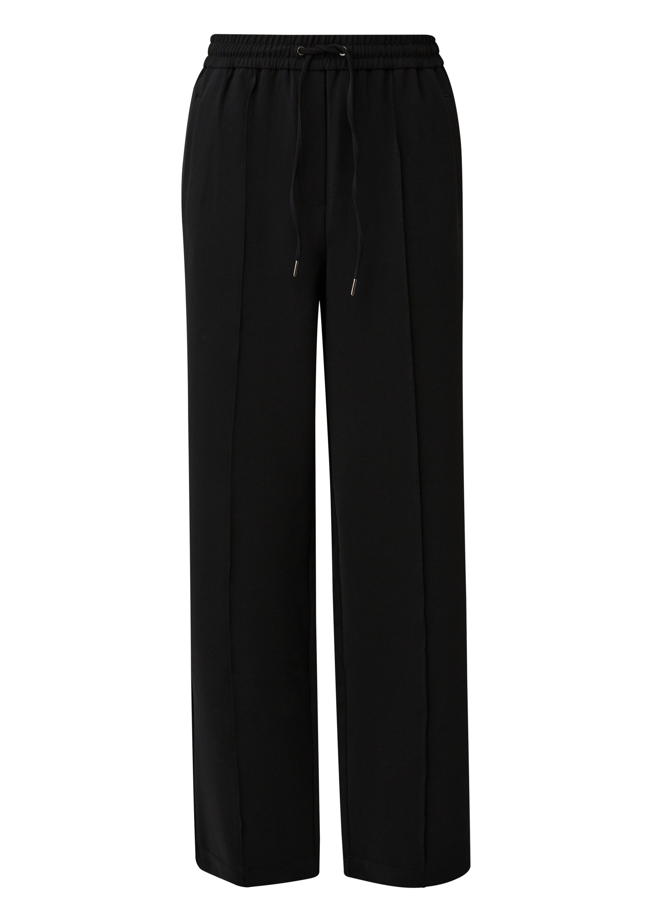 s.Oliver Chinos Hose Fließende Hose mit geradem Bein und Elastikbund günstig online kaufen