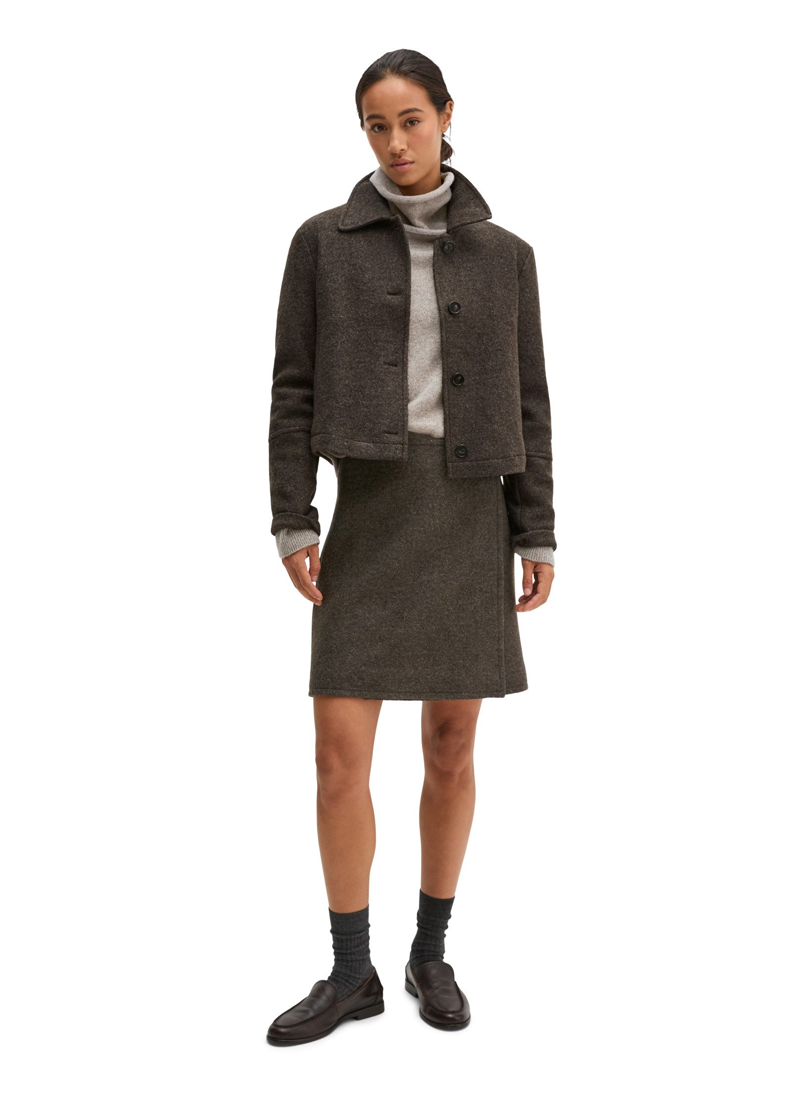 Marc O'Polo Kurzjacke aus Boiled Wool Melange – Bild 5 von 5
