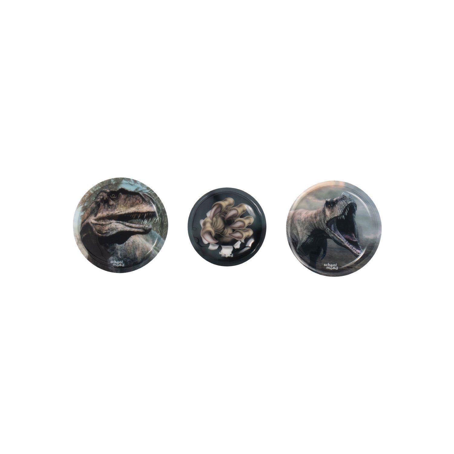 SCHOOL-MOOD® Schulranzen School Mood 3er Patchy-Set Daniel (Dinosaurier)