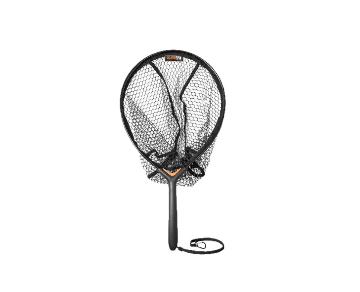 Delphin.sk Angelkescher Spinnkescher Delphin SPIN-R Gummi Netz schwimmend leicht Raubfisch, schwimmend