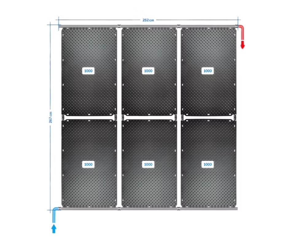 OKU Pool-Solarabsorber OKU Solarabsorber Pool-Solarheizung SET 12