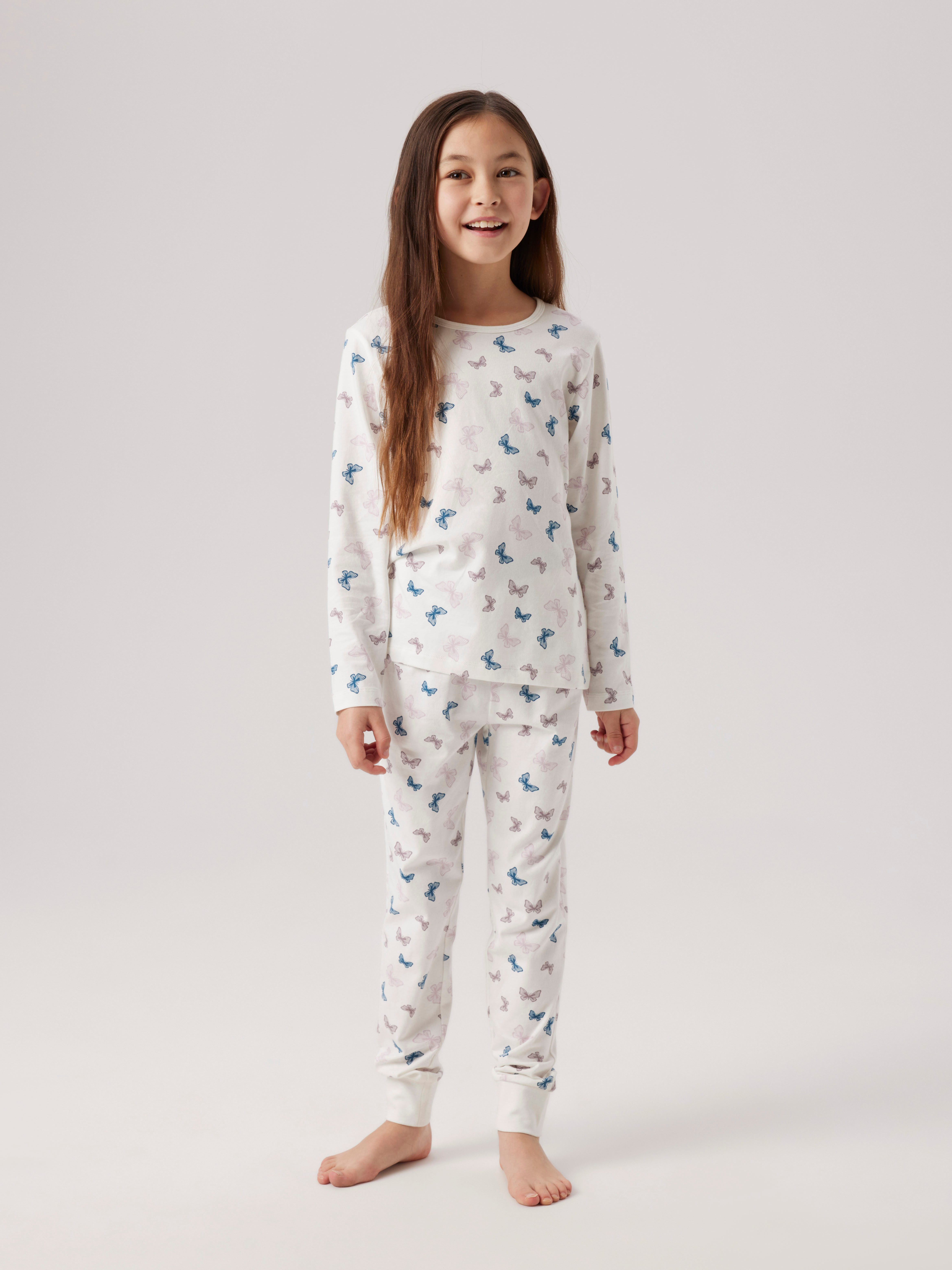 Name It Schlafanzug NKFNIGHTSET JET STREAM BUTTERFLY NOOS