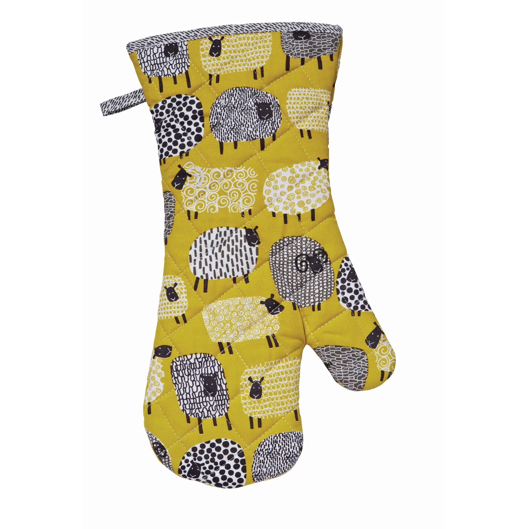 Ulster Weavers Topfhandschuhe Dotty Sheep, (Set, 1-tlg., 1-teilig), bestehend aus 1x Ofenhandschuh wattiert Größe: ca.20x37cm