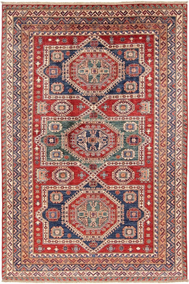 Orientteppich Kazak 177x272 Handgeknüpfter Orientteppich, Nain Trading, rechteckig, Höhe: 5 mm