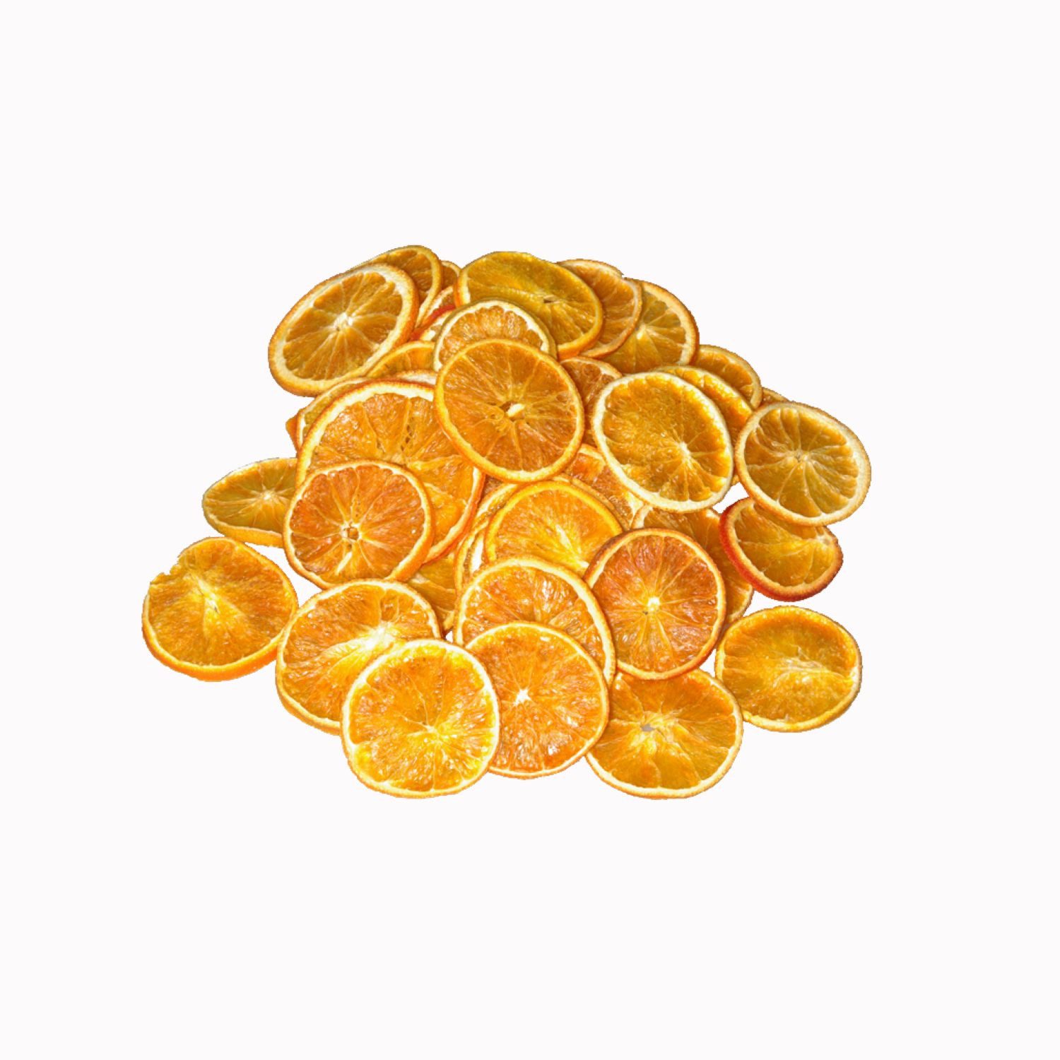 Deko AS Ремеслоaturmaterial Deko-Orangenscheiben getrocknet - 250 g - nur für Dekorationszwecke, getrocknete Orangenscheiben