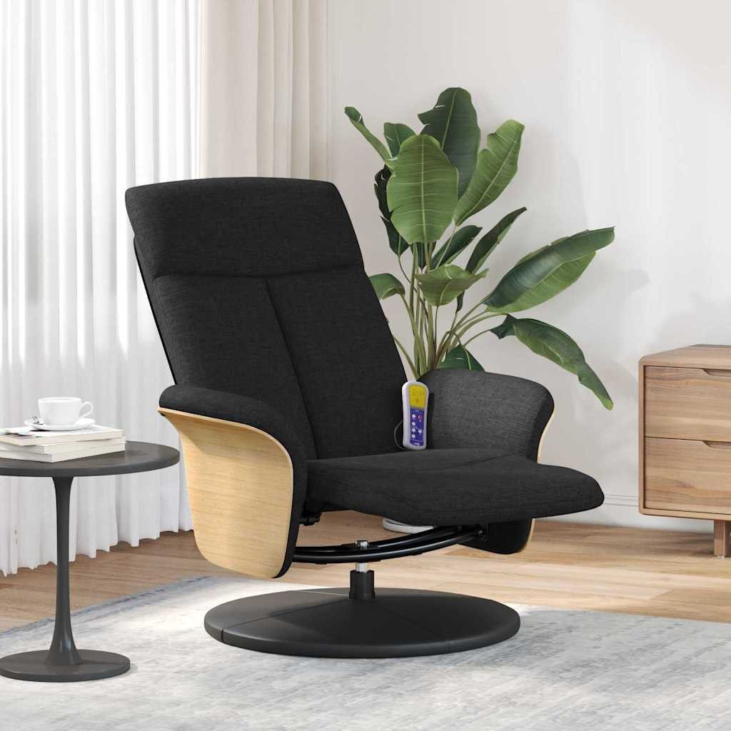 vidaXL Massagesessel Massage Relaxsessel Schwarz 79 x 87 x 104,5 cm Stoff (1-St)