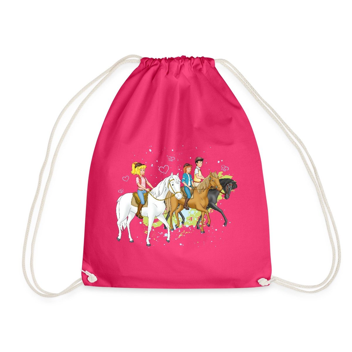 Spreadshirt Turnbeutel Bibi Und Tina Ausritt Mit Alexander Falkenstein Turnbeutel (1-tlg)