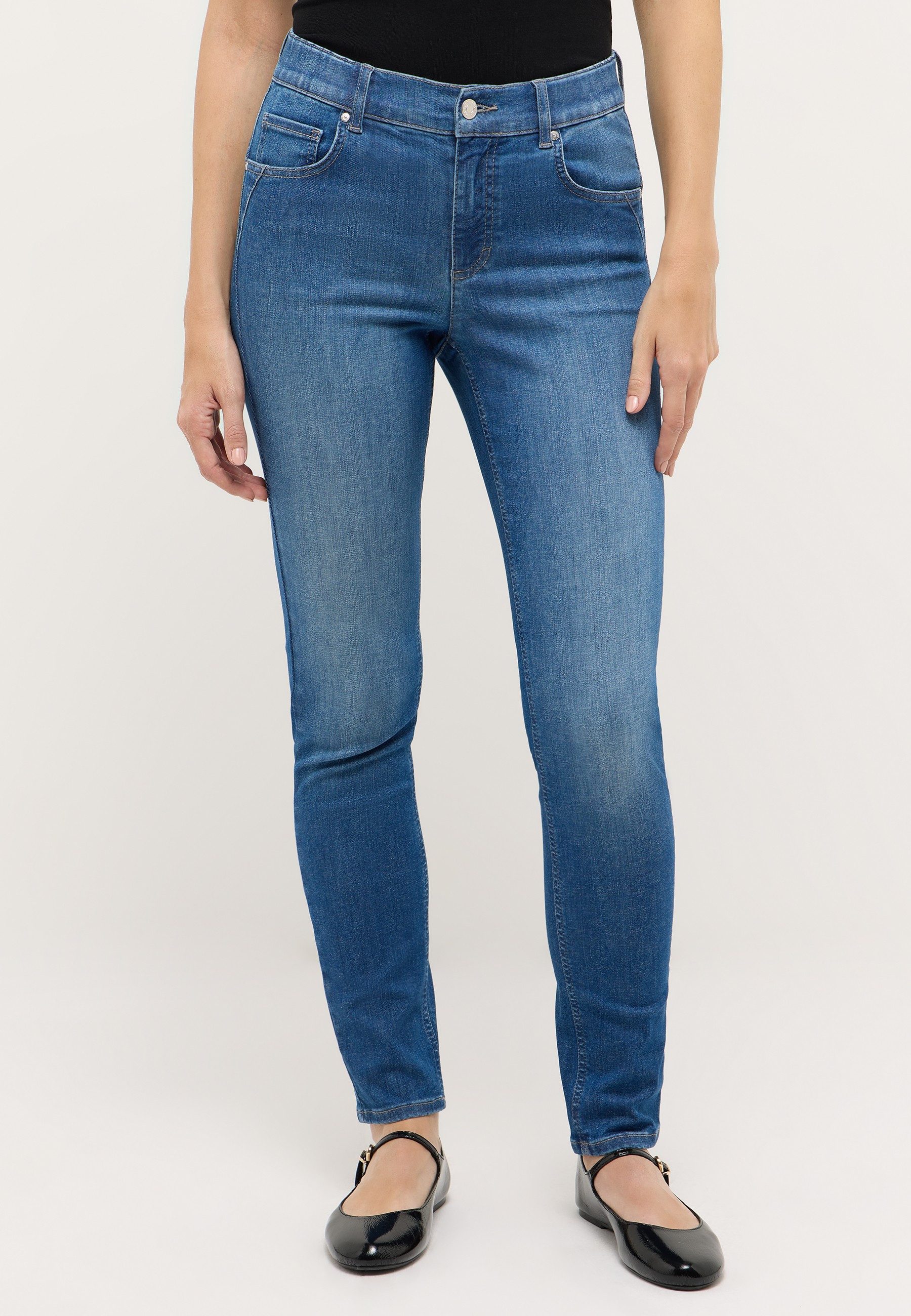 ANGELS Skinny-fit-Jeans SKINNY SHAPE Slim fit Passform, mit Push-up Effekt, aus Baumwollmischung