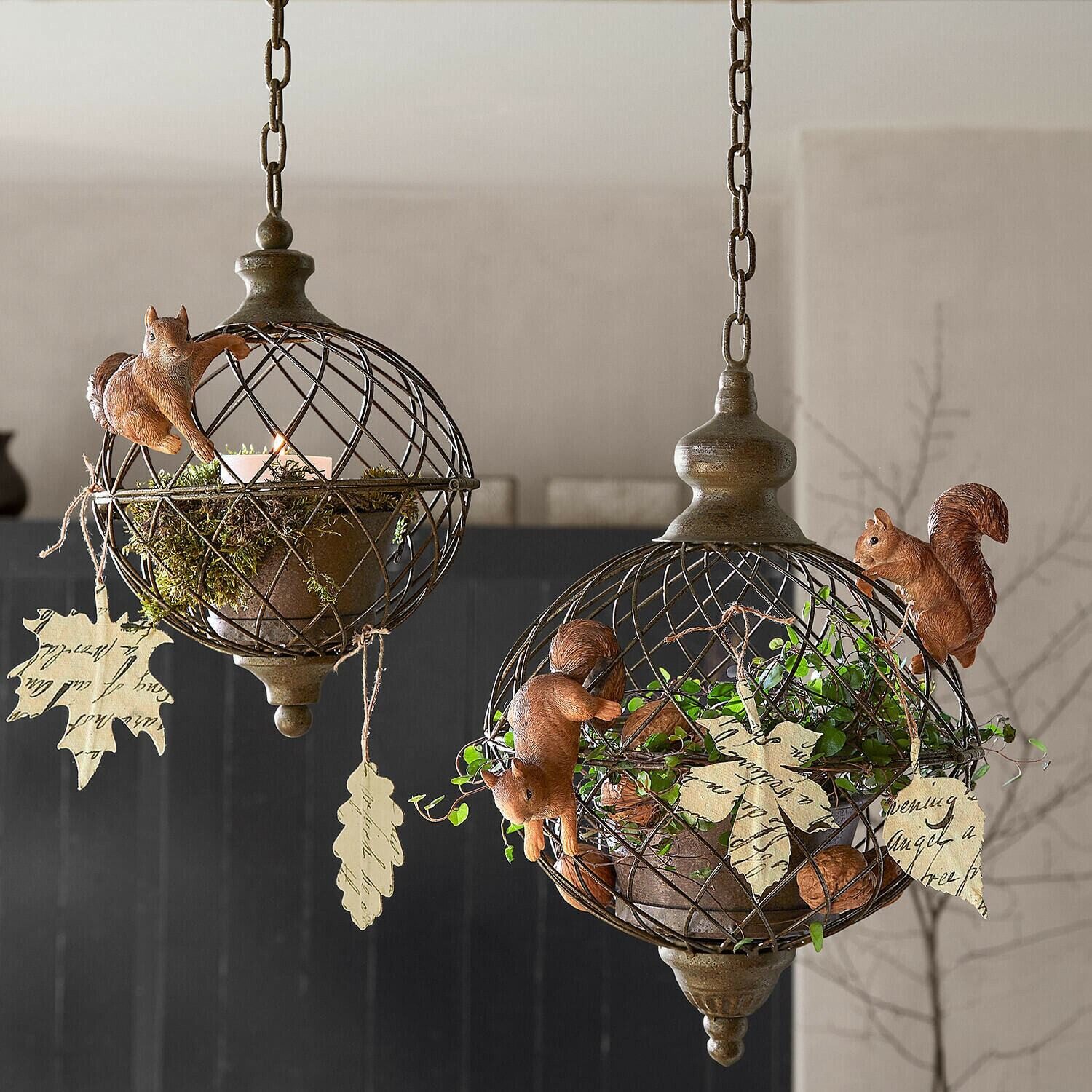 Mirabeau Dekoobjekt Anhänger 4er Set Fleuriene creme – Bild 4 von 5