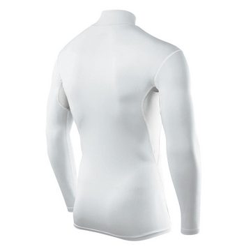 TCA Langarmshirt TCA Herren HyperFusion Kompressionsshirt Langarm Sportshirt Weiß (1-tlg)