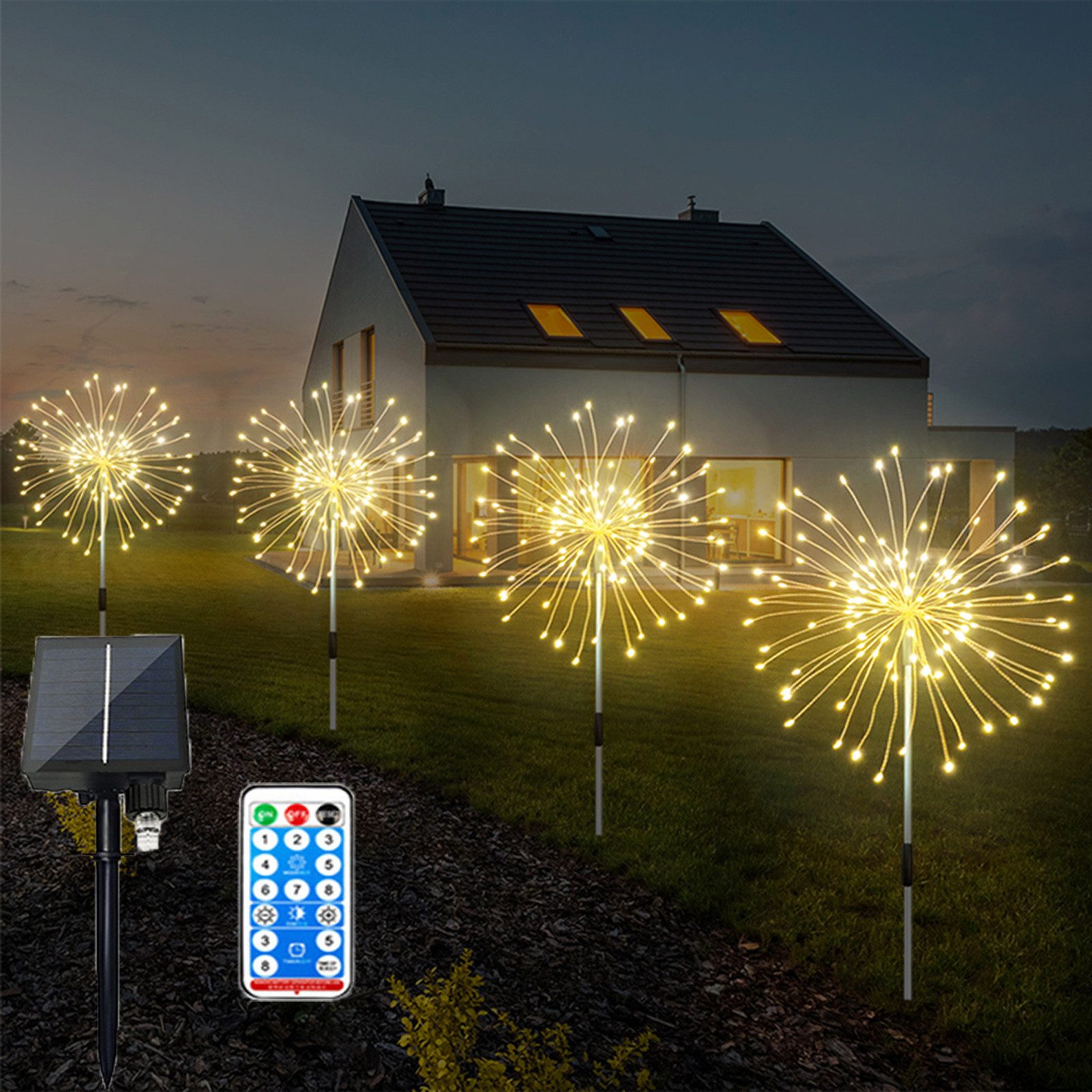 MUPOO LED Solarleuchte 4 Pack LED günstig online kaufen
