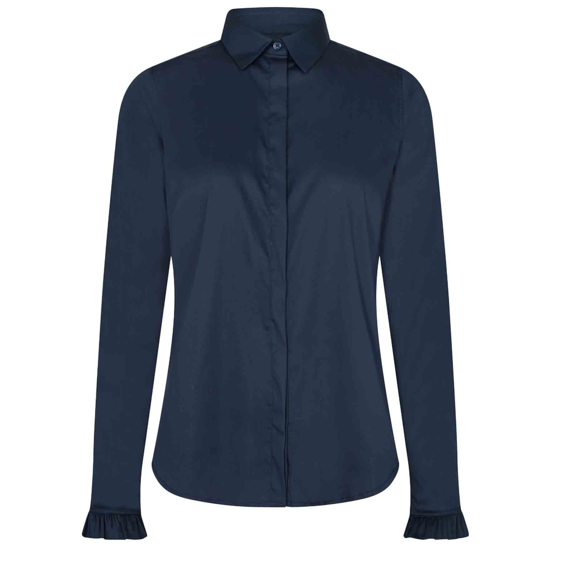Langarmbluse Bluse MATTIE FLIP mit Baumwolle