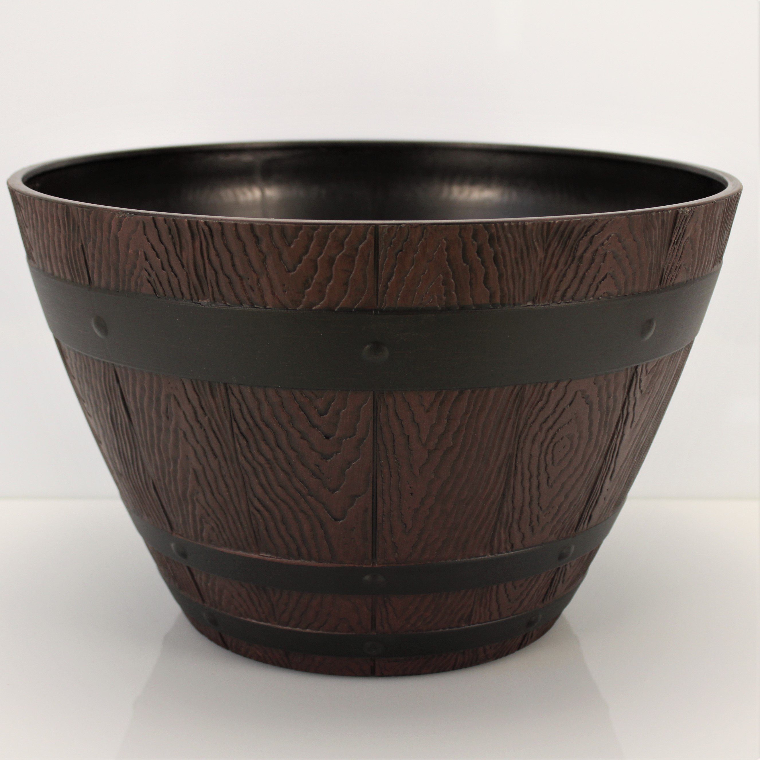 Online-Fuchs Blumentopf Blumenkübel im Eichenfass Design, günstig online kaufen