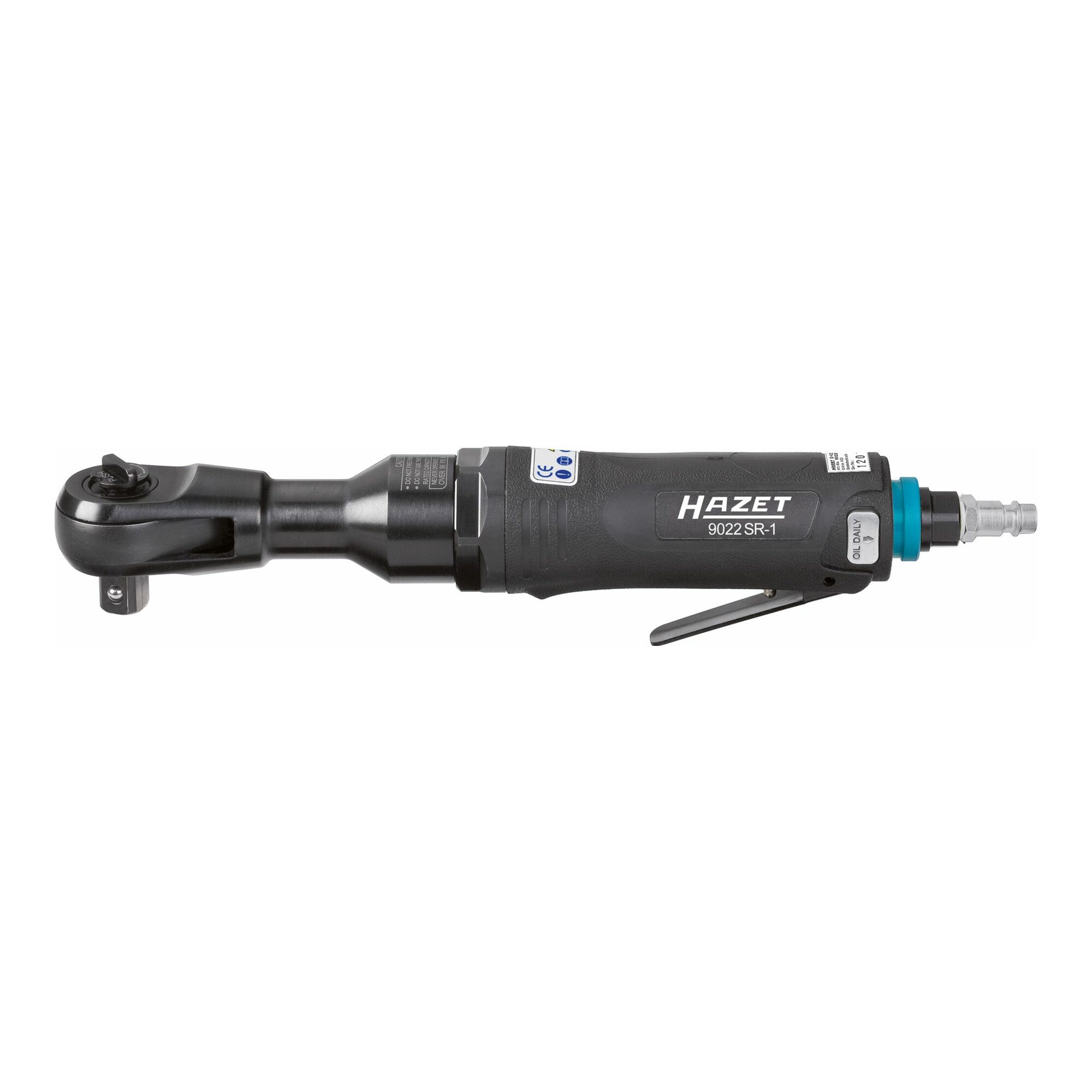HAZET Druckluft-Schlagschrauber HAZET Schlag-Ratschenschrauber 9022SR-1 Vierkant massiv 12,5 mm (1/2 Z