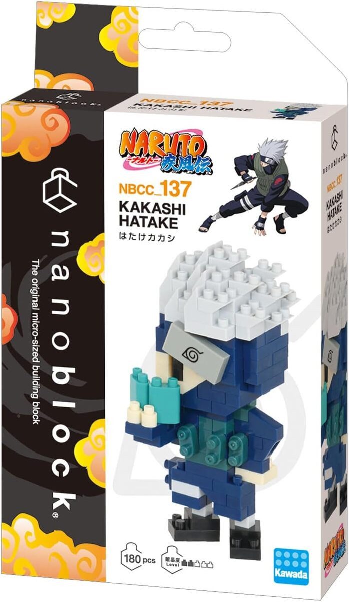 Crunchyroll 3D-Puzzle Nanoblock - Naruto Shippuden - Kakashi Hatake - 180 Teile, Puzzleteile