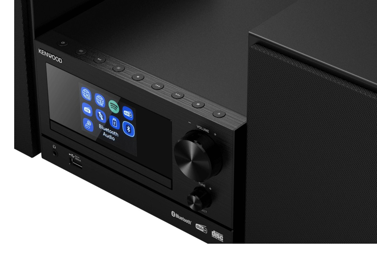 KENWOOD M-7000S-B Smart Micro HiFi mit Internetradio, DAB+, CD USB Kompaktanlage