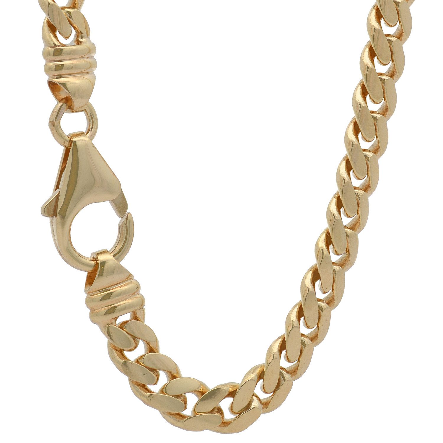 Panzerkette Goldkette Panzerkette Länge 45cm - Breite 5,0mm - 585-14 Karat Gold