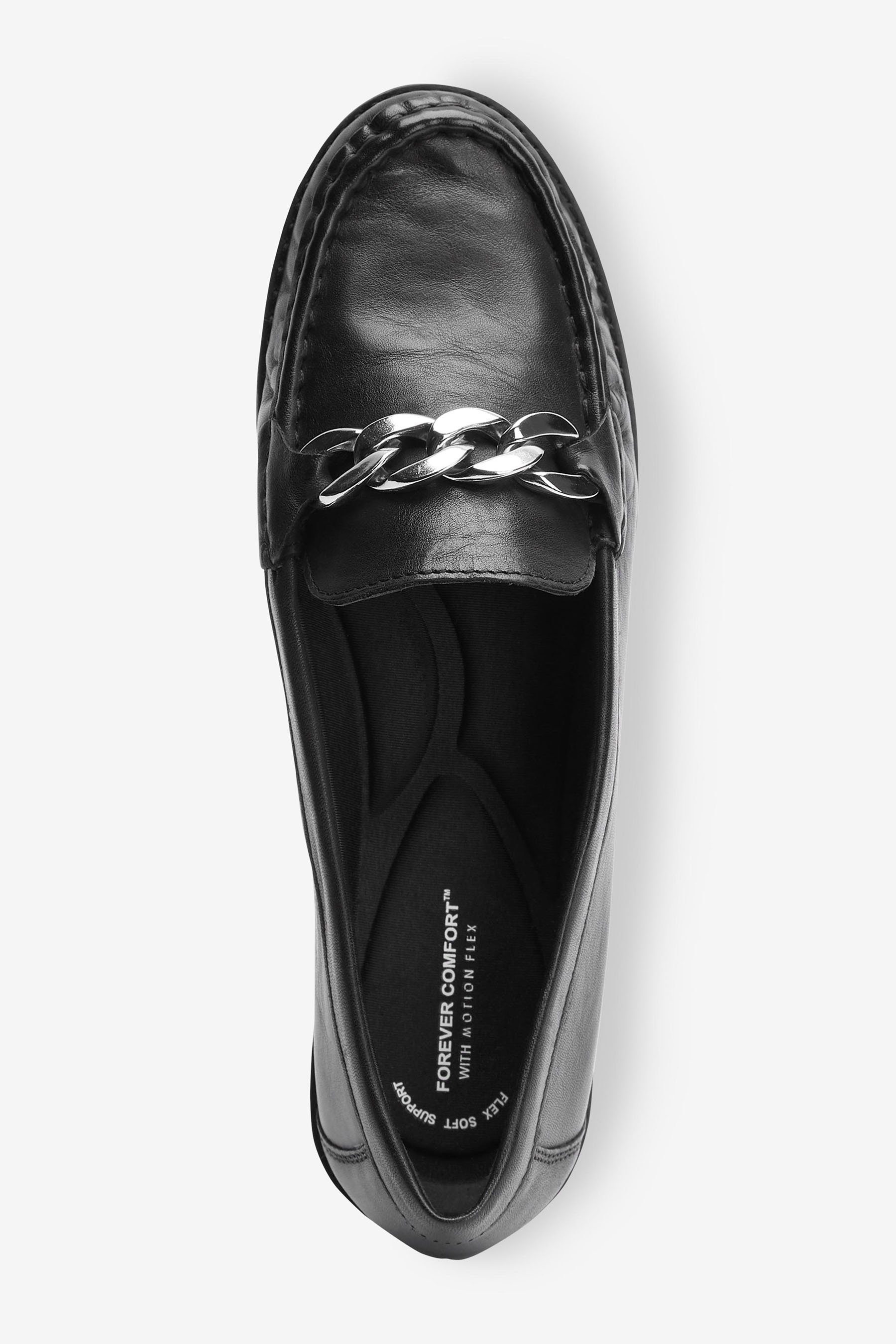Next Flex Leather T-Strap-Sandale Motion Mokassins Black (1-tlg)