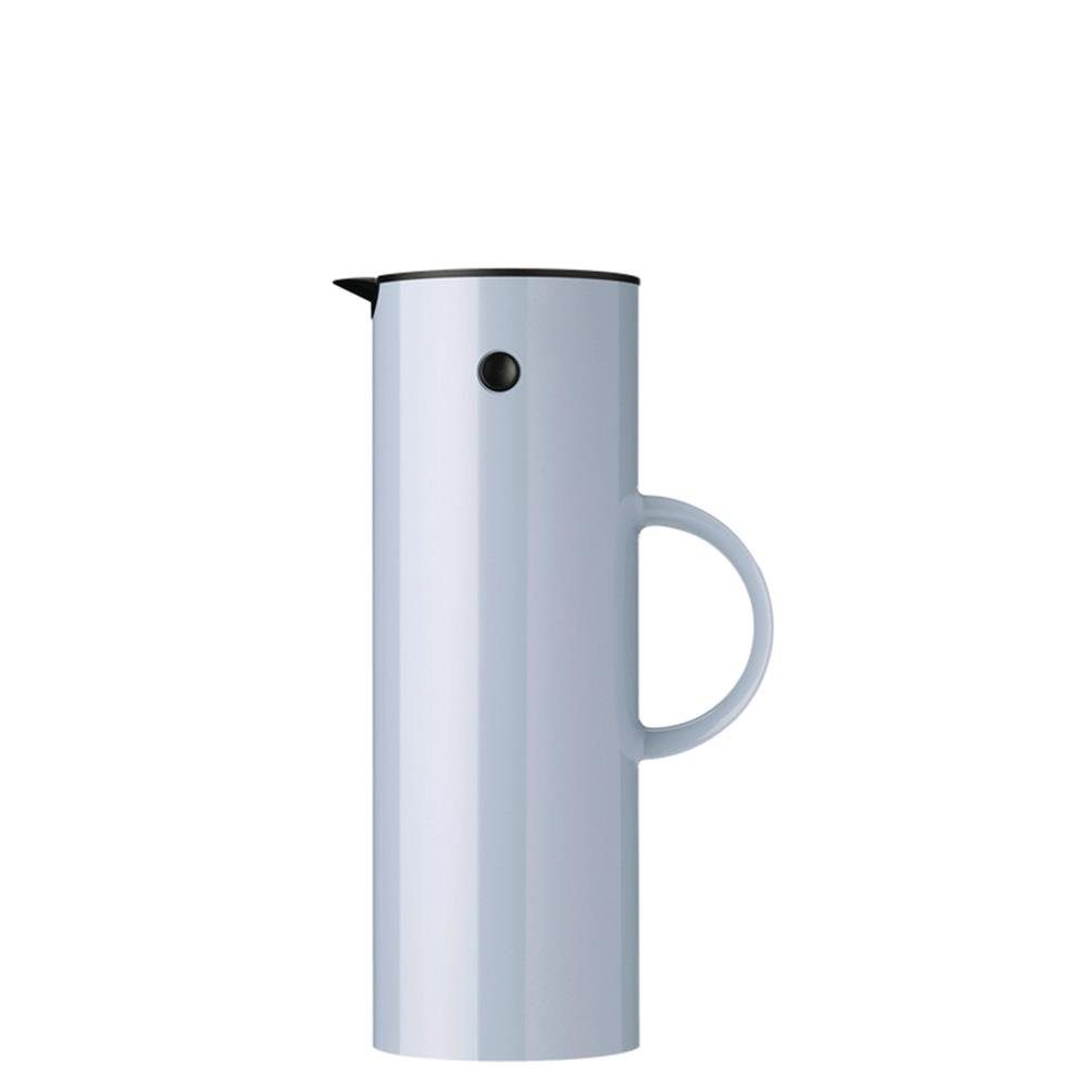 Stelton Isolierkanne EM77, 1 l, mit Glaseinsatz, Kippverschluss und Schraubdeckel