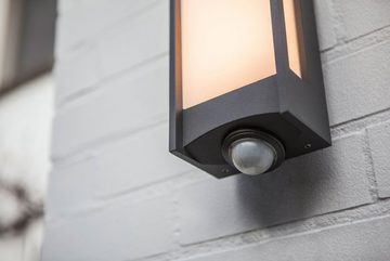 LUTEC LED Außen-Wandleuchte QUBO, LED fest integriert, Warmweiß