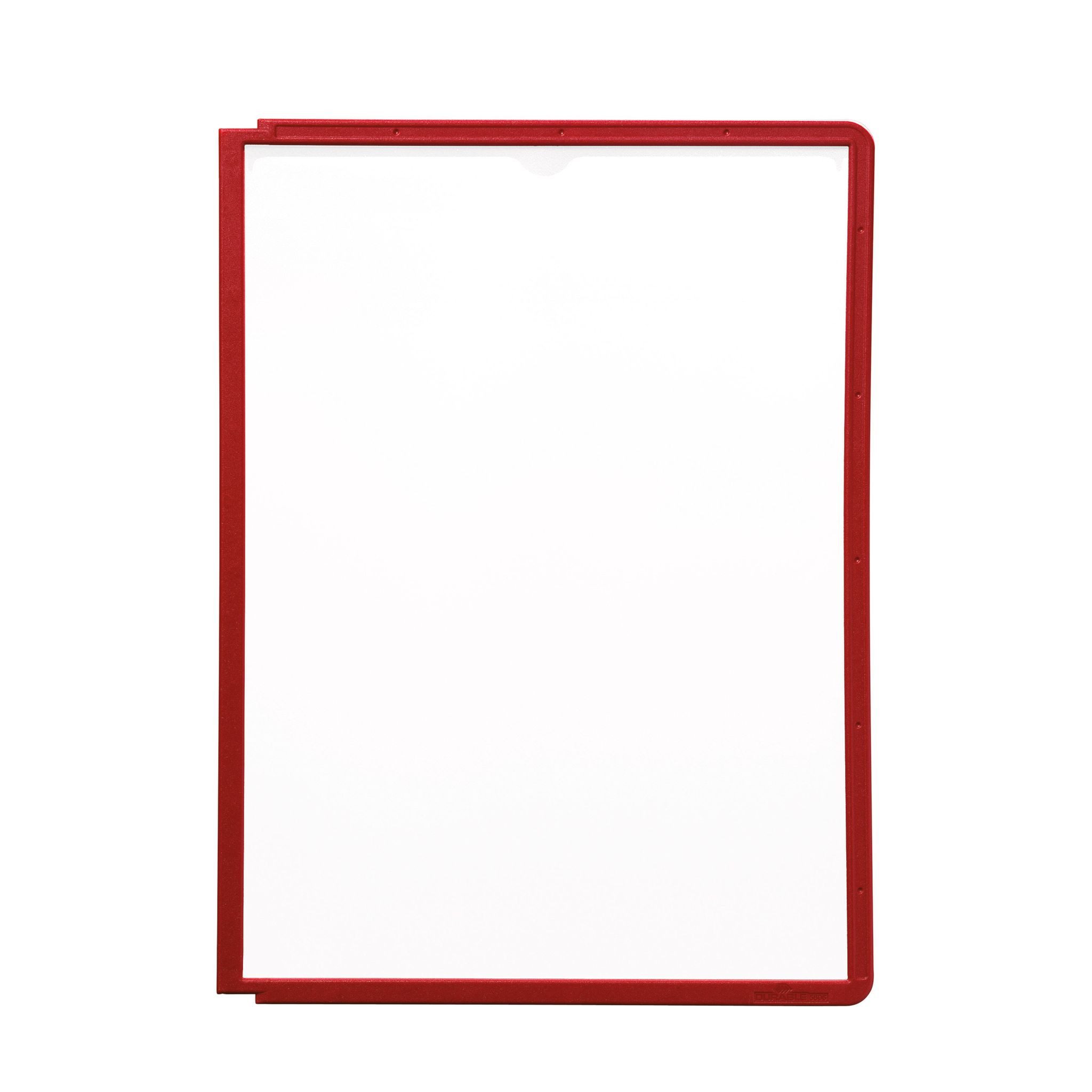 Tafel Durable Sichttafel A4 rt SHERPA farbiger Kunststoffrahmen