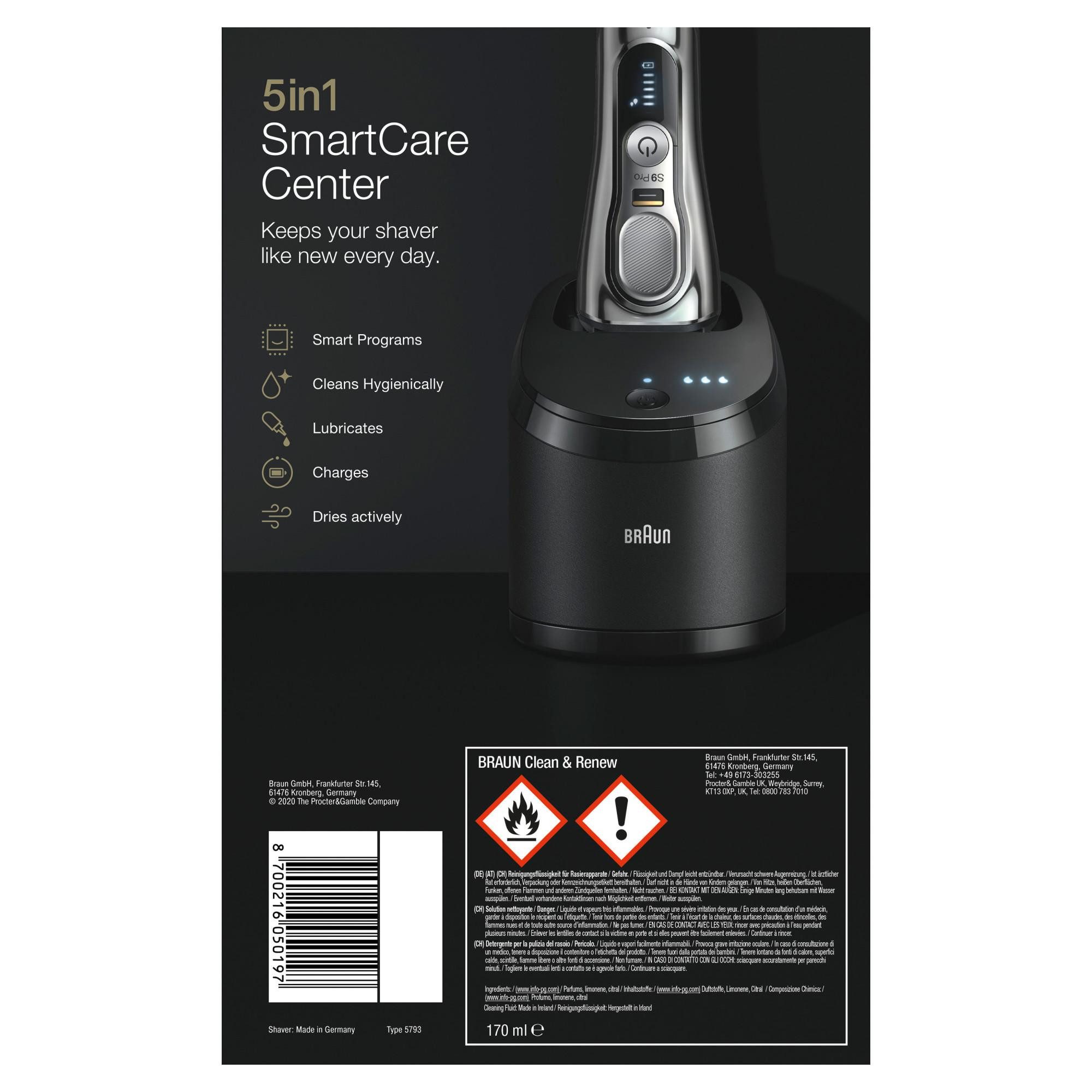 Braun Elektrorasierer Herrenrasierer Series 9 Pro - 9486cc Wet&Dry, 5-in-1 – Bild 2 von 5