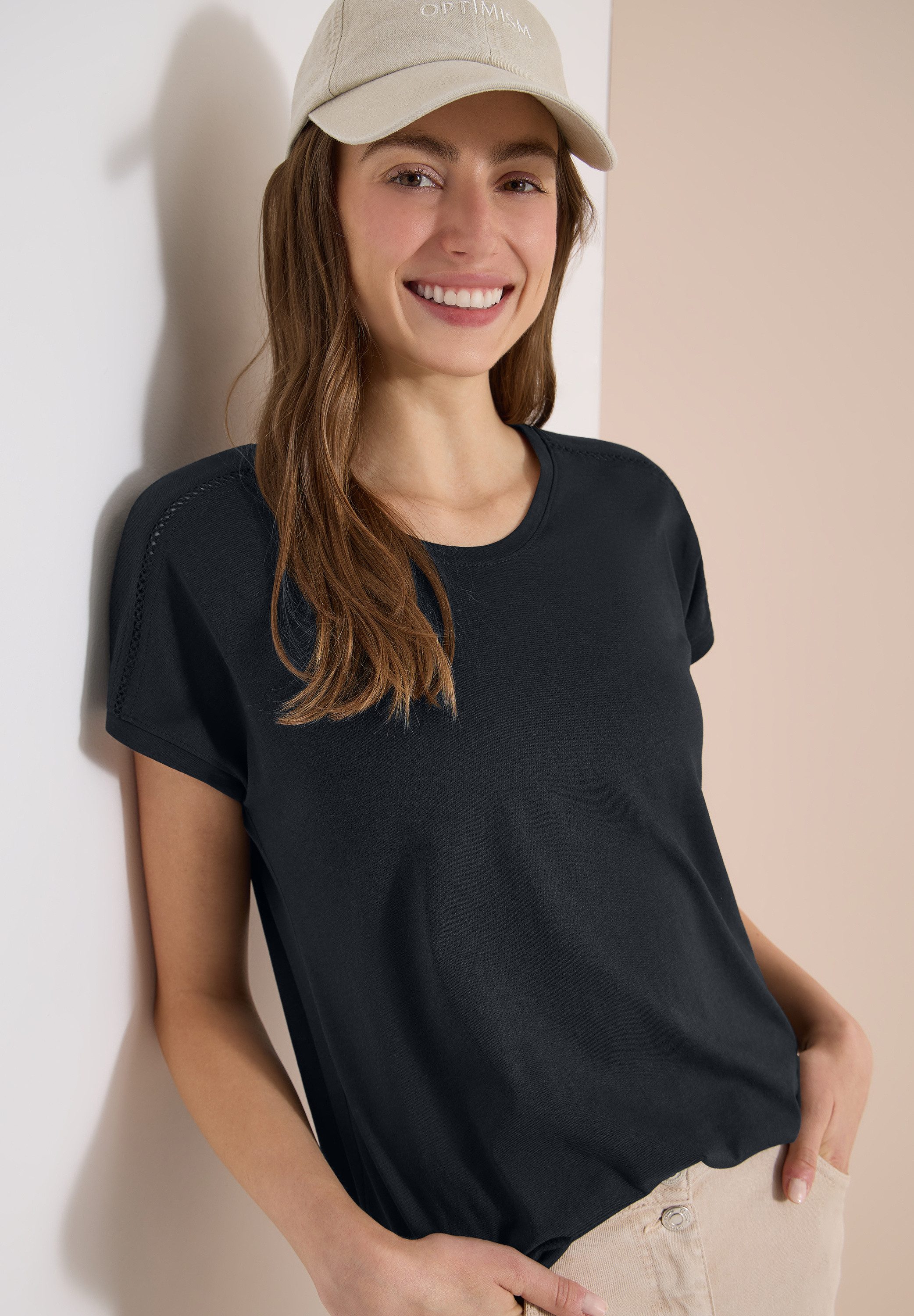 CECIL T-Shirt mit elastischem Bund