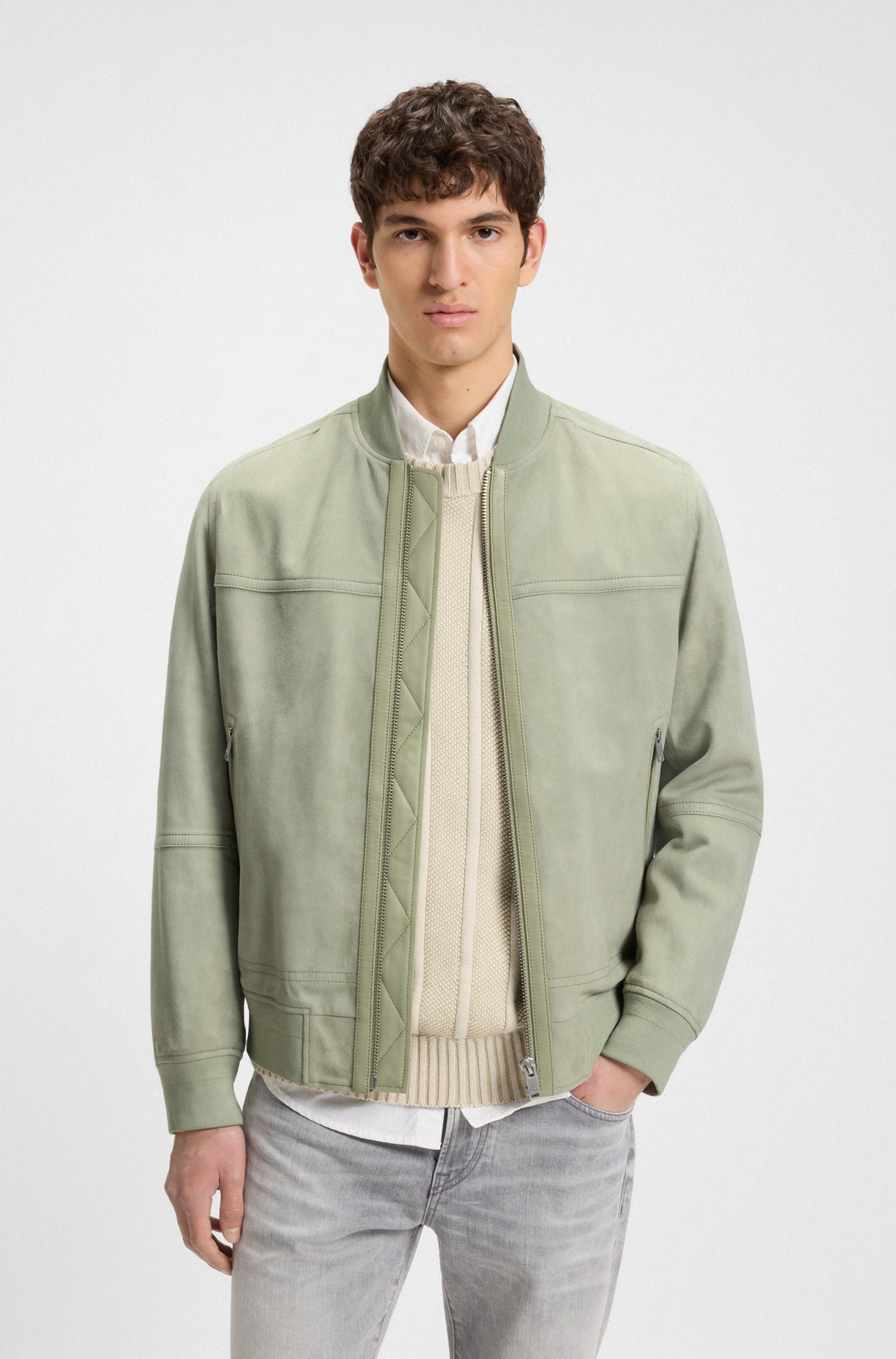 BOSS ORANGE Lederjacke Johice aus weichem günstig online kaufen